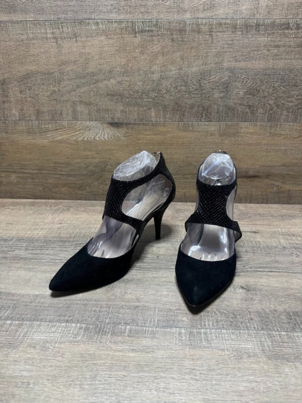 Marc Fisher Kabriele Suede and SnakeSkin Embossed Dress Pump Women's Size 8